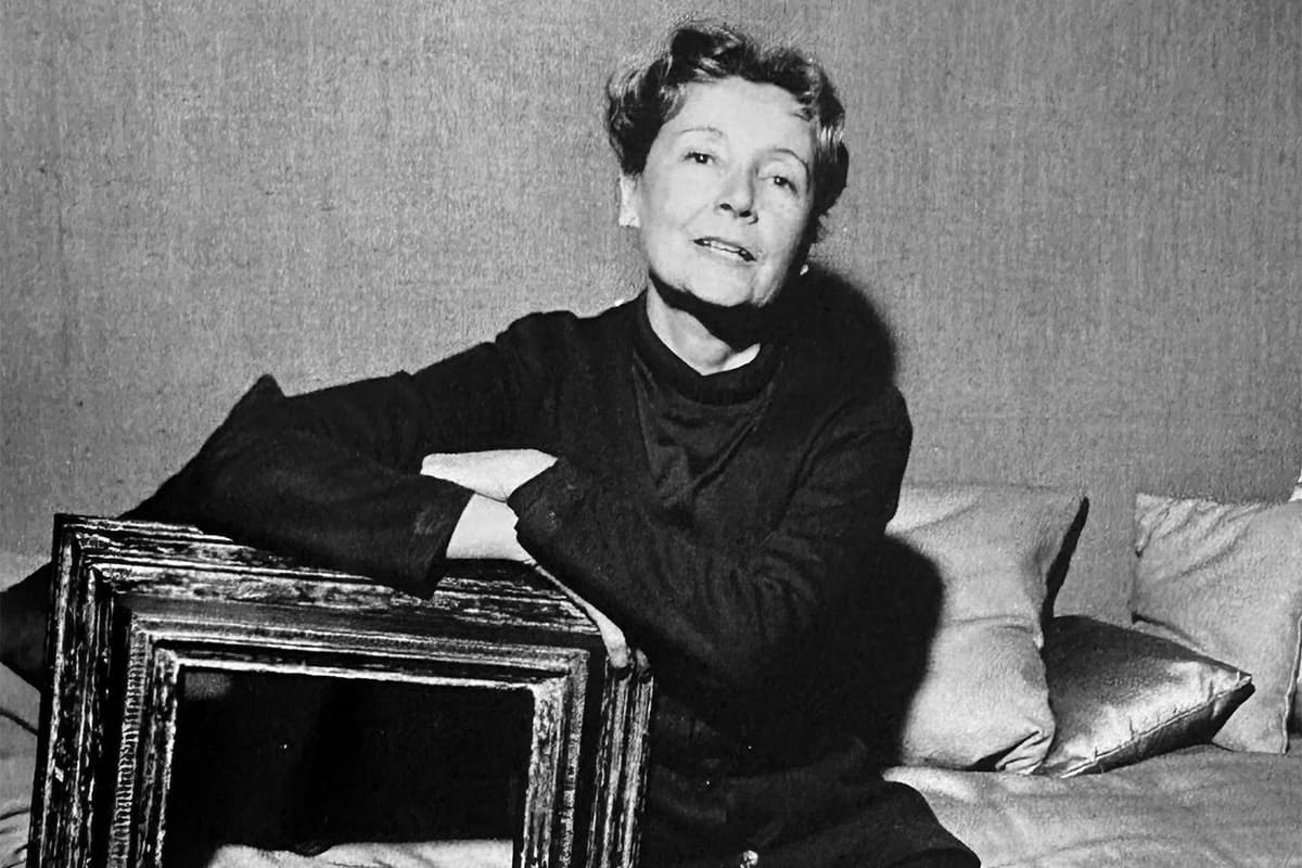 Miroir Chardon en talosel et miroirs biseautés, design Line Vautrin, pièce iconique des années 1950